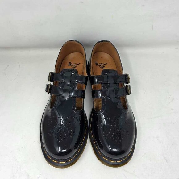 New women's US 10 EU 42 Dr. Martens 8065 Mary Jane black patent leather shoes - Picture 7 of 12